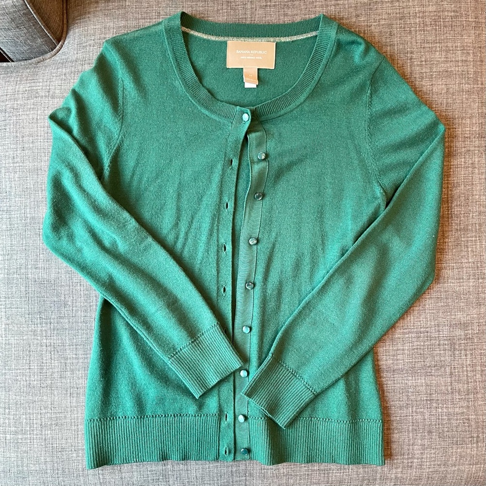 Emerald green cardigan